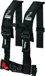 DragonFire Racing Harness- H-Style- 4-Point- 3in Buckle- Black