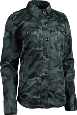 Speed and Strength Speed Society Armored Moto Shirt Womens Camouflage - Medium