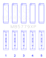 King Engine Bearings Audi CDaa/CDha/Chha/Chhb/Cjxa/Cjxb (Size +0.25mm) Main Bearing Set