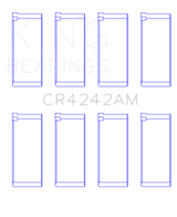 King Engine Bearings Honda B16A2/B16A3 (Size +0.75mm) Connecting Rod Bearing Set