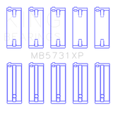 King Engine Bearings Suzuki G13A/G13B/G13Ba/G13Bb (Size +0.50mm) Main Bearing Set