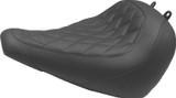 Mustang Harley Low Medallion Sissy Bar Pad (7.5 inch x 9 inch)- Black