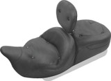 Mustang 06-17 Harley Dyna Wide Tripper Solo Seat Diamond Stitch - Distressed Brown