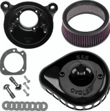 S&S Cycle 91-06 XL Sportster Models Stealth Air Cleaner Kit w/ Gloss Black Mini Teardrop Cover