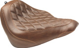 Mustang 18-21 Harley Softail Slim Wide Tripper Solo Seat Diamond Stitch - Brown