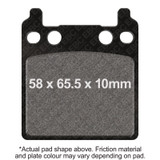 EBC 75-76 Honda CB 750 F Supersport Rear Left Semi-Sintered Vee Brake Pads