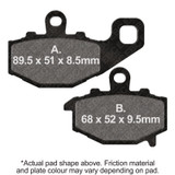 EBC 1993 Kawasaki ZR 550 Zephyr Rear Left/Right FA-SFA-TT-X Brake Pads