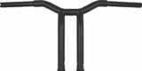 Burly Brand Dominator Raked Bar 12in - Matte Black