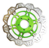 EBC 96-05 Kawasaki ZZR 600 ZX 600 Front Left/Right Vee Floating Green Rotor
