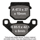 EBC 2006 Piaggio Typhoon 50/SE Front Left FA-SFA-X Brake Pads
