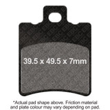 EBC 98-99 Yamaha CW 50 Bws Front Left Sintered HH/R Brake Pads