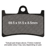 EBC 91-92 Yamaha FZR 400 RR Front Left/Right Sintered HH/R Brake Pads