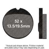 EBC 74-76 Honda CB 360 Front Left Semi-Sintered Vee Brake Pads
