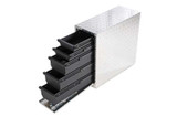 Dee Zee Universal Tool Box - Wheel Well Box With Drawers (Aluminum)