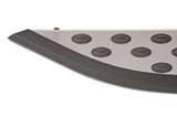 Dee Zee Universal Running Board Universal Cross Utility Vehicle NXc (Stainless Top w Blk Trim)
