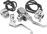 Bikers Choice 96-06 Big Twin / 96-03 XL 9/16in Bore Chrome Handlebar Control Kit W/Chrome Switches