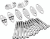 BikeMaster Aluminum Handlebar Risers 7/8in - Silver