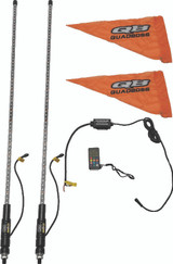 QuadBoss 4Ft Clear Dual Whip Bluetooth