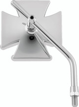 Bikers Choice 65-Up Chrome Maltese Mirror Long Stem Each Custom