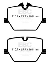 EBC Racing 2020+ Toyota GR Supra 2.0L/3.0L (w/13.6in Rear Rotor) RP-1 Race Rear Brake Pads