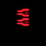 AlphaRex 94-01 Dodge Ram 1500/2500/3500 LUXX-Series LED Tail Lights - Black/Red