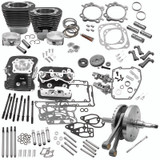 S&S Cycle 2007 BT w/ Balancer 124in Hot Set Up Kit - Wrinkle Black