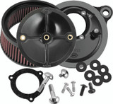 S&S Cycle 2008+ BT w/ S&S 66mm Throttle Body Stealth Air Cleaner Kit w/o Cover