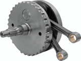 S&S Cycle 00-06 BT 4in Stroke Flywheel Assembly w/ Sprocket Shaft Bearing Race