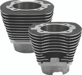 S&S Cycle 1999+ BT 4-1/8in Bore Cylinder Set For 124in & 124in Hot Set Up Kits - Wrinkle Black