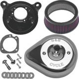 S&S Cycle 08-17 Touring/16-17 Softails Models Stealth Air Cleaner Kit w/ Chrome Teardrop Cover