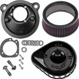 S&S Cycle 2007+ XL Sportster Models Stealth Air Cleaner Kit w/ Gloss Black Mini Teardrop Cover