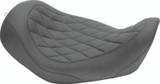 Mustang 06-17 Harley Dyna Wide Tripper Solo Seat Diamond Stitch- Black