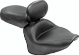 Mustang 07-17 Yamaha V-Star 1300, 1300 Tourer Wide Touring 2PC Seat w/Driver Backrest - Black