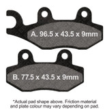 EBC 07-16 Suzuki AN 400 Burgman Front Left Sintered HH/R Brake Pads