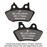 EBC 00-03 Harley-Davidson Sportster XLH 883 Front Left/Right FA-SFA-X Brake Pads