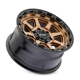 Mayhem 8306 Ridgeline 17x8.5 / 6x139.7 BP / -6mm Offset / 106.1mm Hub Satin Bronze/Black Lip Wheel