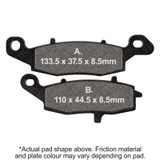 EBC 09-10 Kawasaki ER 6N ER 650 Front Left FA-SFA-X Brake Pads