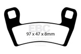 EBC 15-20 Polaris RZR 900 (50in All Options) Front Left/Right SXR Brake Pads