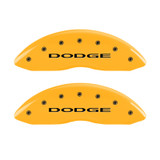 MGP 4 Caliper Covers Engraved Fr Challenger Rr Vintage RT Yellow Finish Black Char 07 Dodge Charger