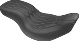 Mustang 14-21 Indian Chieftain,Chief,Roadmaster,Vt Wide Tripper 1PC Seat w/Diamond Stitch - Black