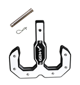 Gen-Y Hulk 2.0 16K Tow Hook 2in Shank w/GH-099 Pin/GH-011 Clip - Black/White