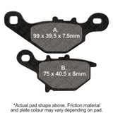 EBC 03-06 Kawasaki KLX 125 L Front Left R Series Sintered Brake Pads