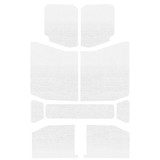 DEI 18-23 Jeep Wrangler JL 4-Door Boom Mat Headliner - 9 Piece - White