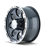 ION Type 174 17x9 / 5x114.3 BP / 0mm Offset / 83.82mm Hub Black/Machined Wheel