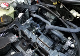 J&L 16-21 Honda Civic 1.5L Turbo (EX & Si) Passenger Side Oil Separator 3.0 - Black Anodized