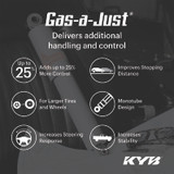 KYB Shocks & Struts Gas-A-Just Front FORD Ranger (2WD) 1998-11 MAZDA Pickup (2WD) 1998-08