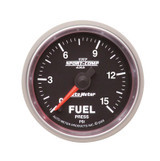 Autometer Sport-Comp II 52mm 0-15 PSI Full Sweep Electronic Fuel Pressure Gauge
