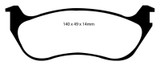 EBC 02-05 Ford Explorer 4.0 2WD Yellowstuff Rear Brake Pads