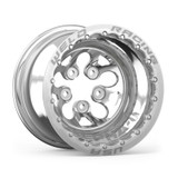 Weld Alpha-1 15x12 / 5x4.5 BP / 5in BS Polished Wheel - Polished Double Beadlock MT