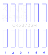 King Engine Bearings Toyota 1GR-FE Connecting Rod Bearing Set - Size +.25mm